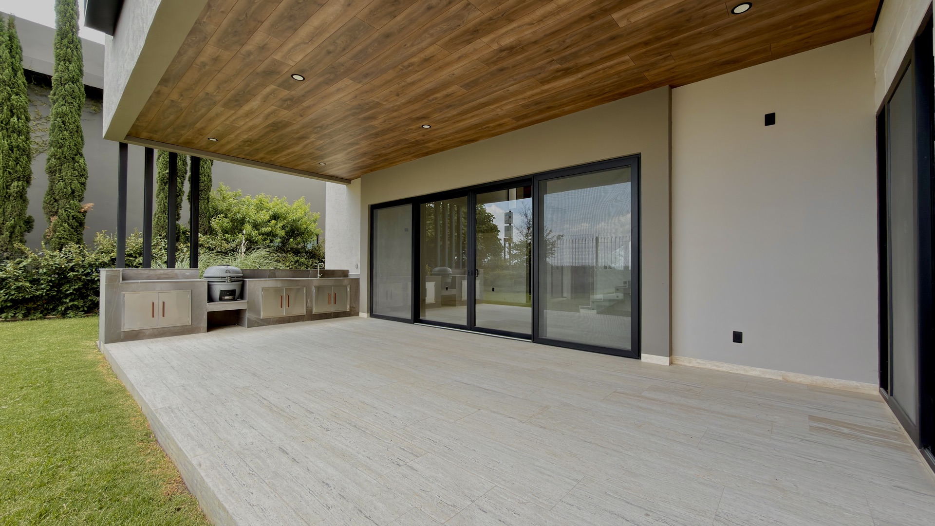 Terraza techada